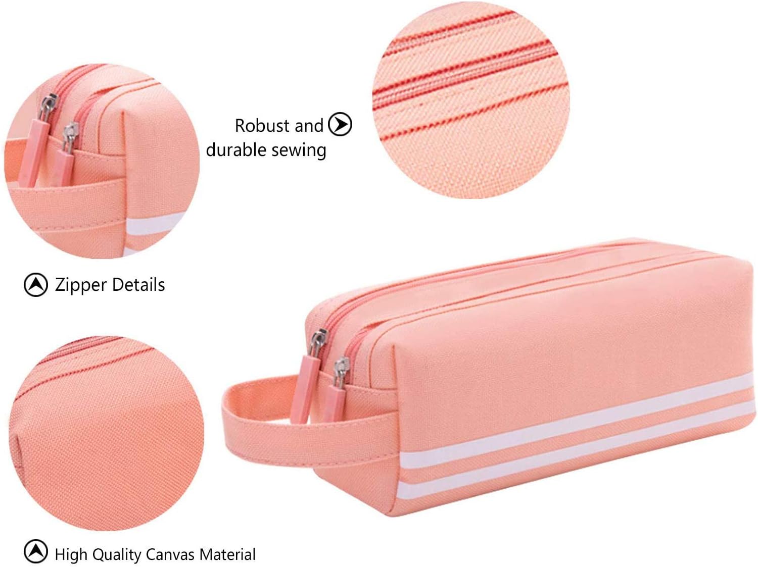 XLKJ Pencil Case with Handle,Large Capacity Multi-Function Pencil Bag for Boys Girls Students and Office Supplies - Image 5