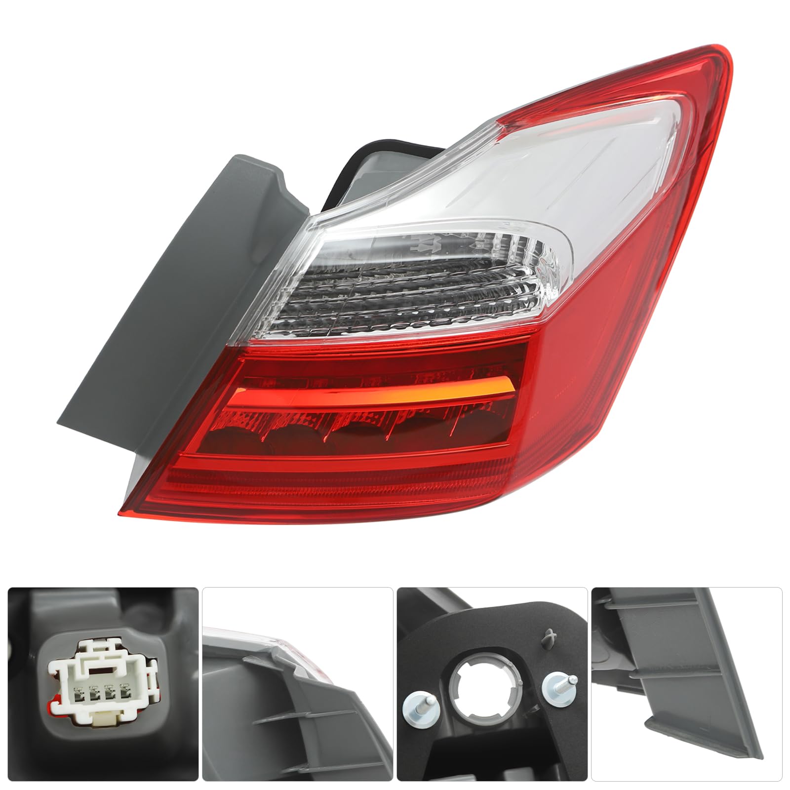 2013-2015 Honda Accord EX-L Touring LED Tail Light Passenger Side 33500T2AA12 image 8