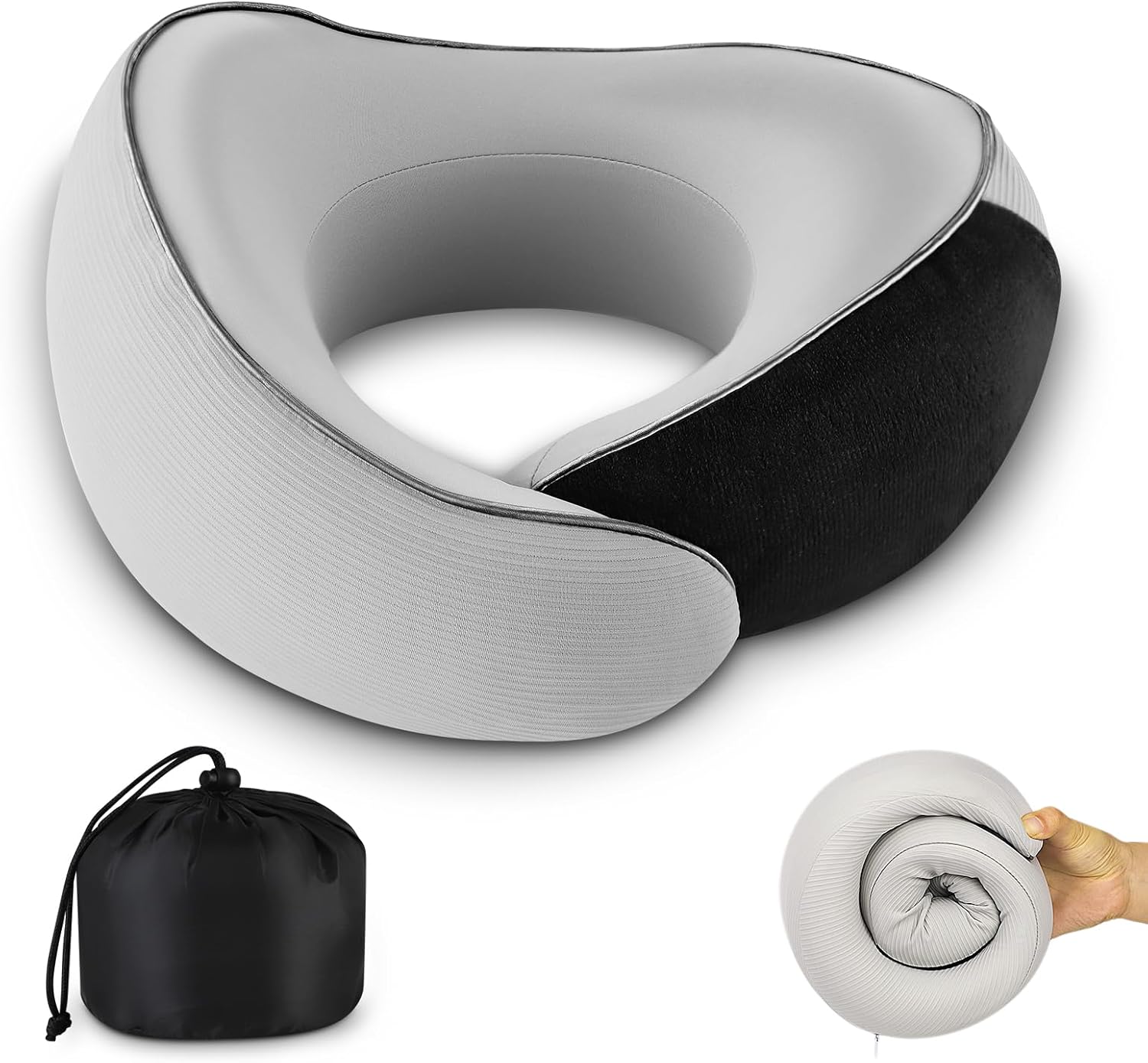 Travel Pillow for Airplane – 360°Support Ergonomic