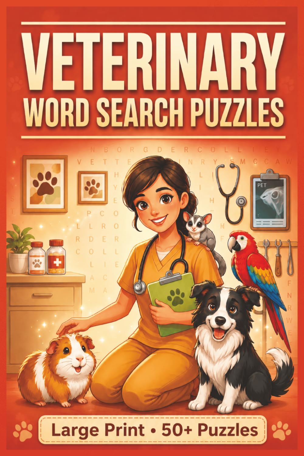 Veterinary Word Search Puzzles: Relaxing Animal-Themed Puzzles for Vet Lovers & Curious Minds