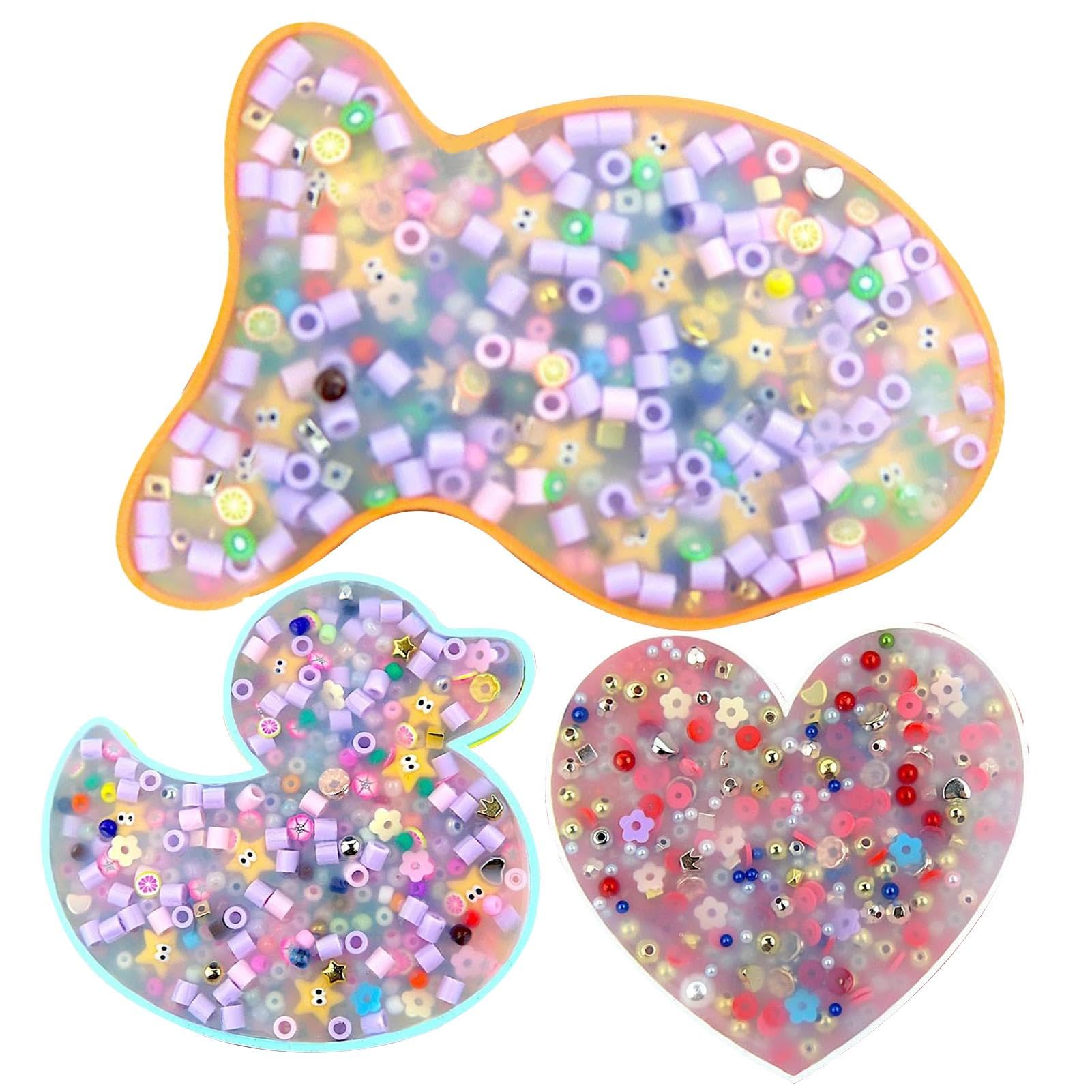3 Pezzi Giocattoli Sensoriali Anti-Stress In Silicone - Fidget Pad Per Adulti E Bambini Con ADHD - Stimolazione Tattile Per Smettere Di Grattarsi La Pelle