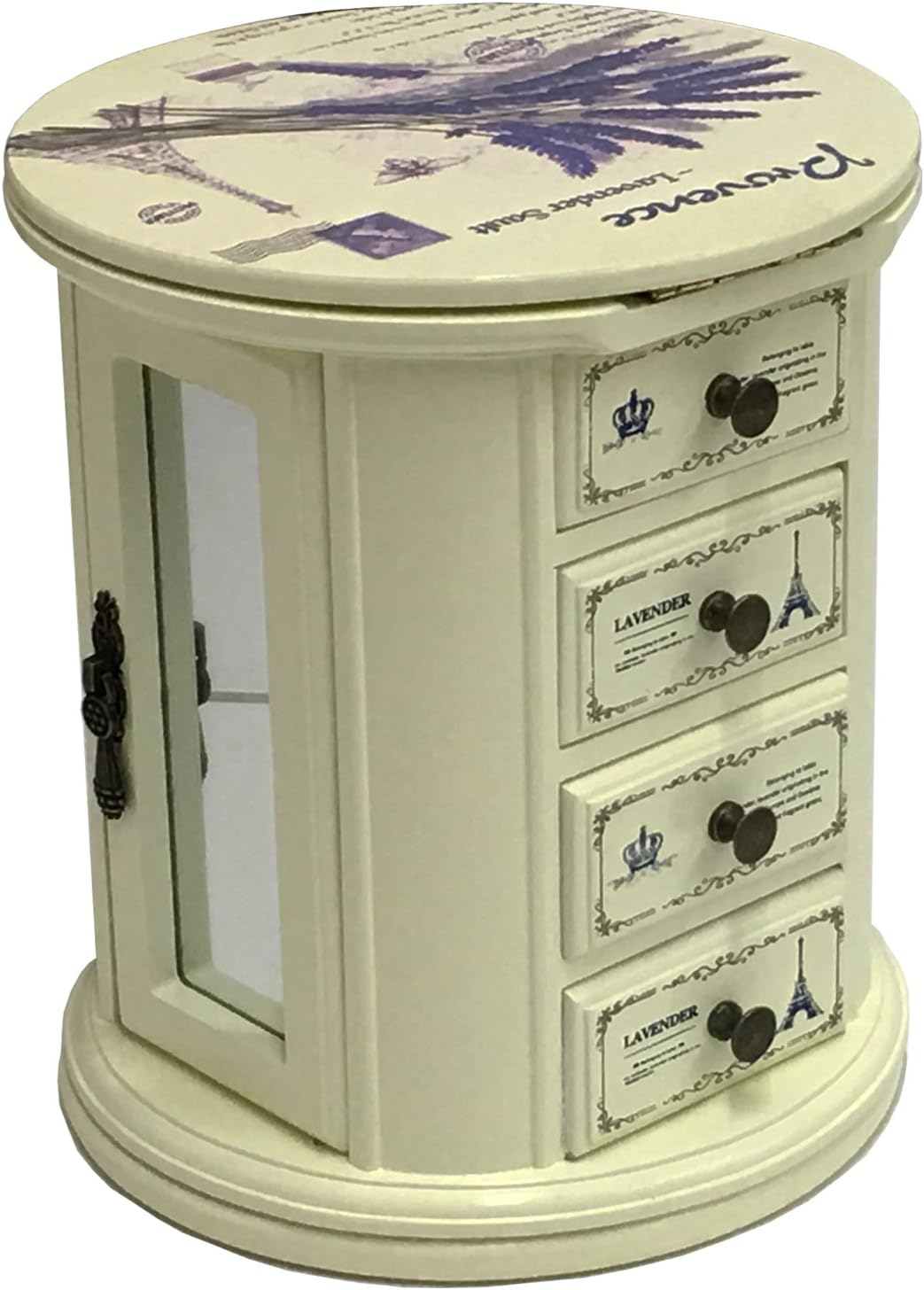 Lavender - Fairy Tale Swivel Wooden Jewellery Box