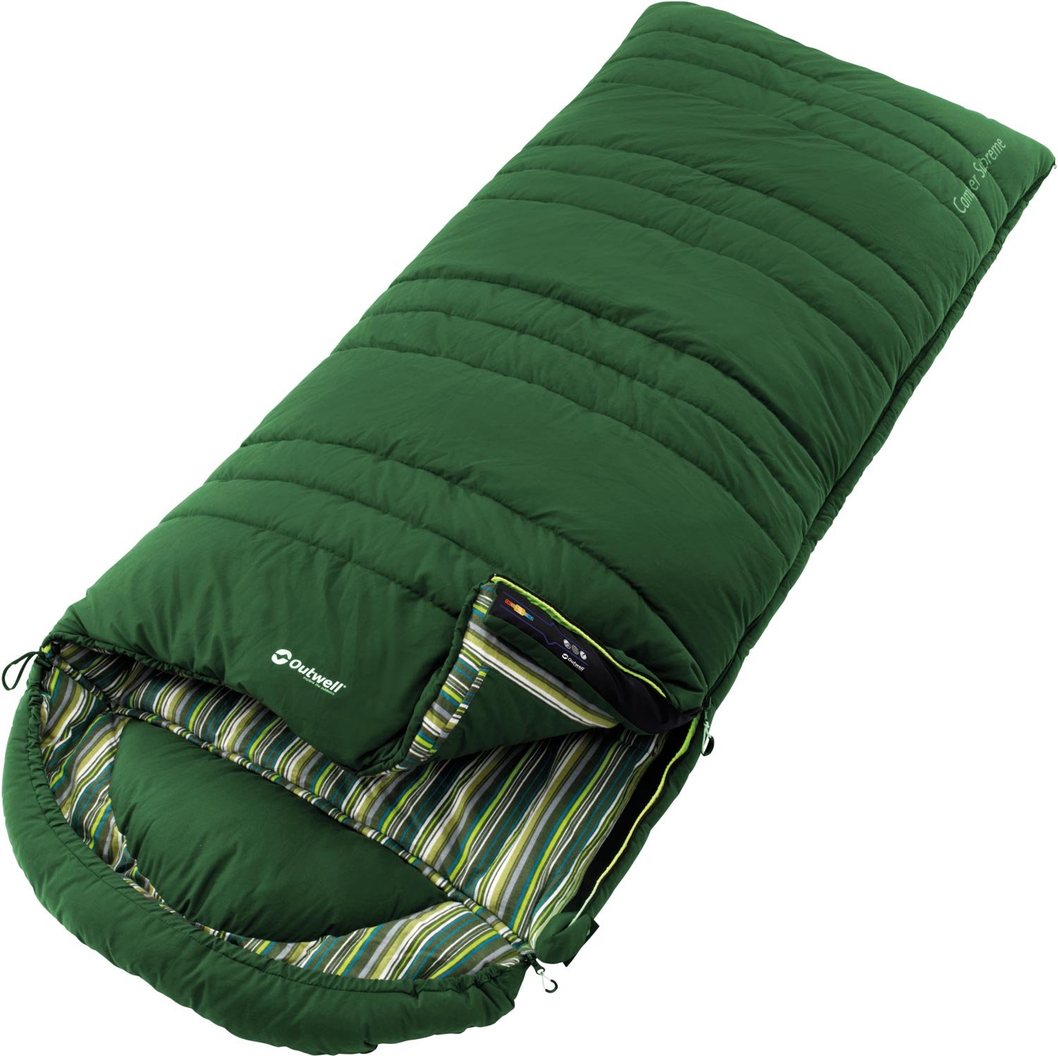 Outwell Camper Supreme Sleeping Bag Green 2017 Mummy Sleeping Bag Amazoncouk Sports Outdoors