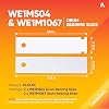 [Upgraded] WE1M504 & WE1M1067 Drum Bearing Slide Premium Replacement Kit by Canamax - Exact fit for GE & Kenmore Dryers - Pack of 2