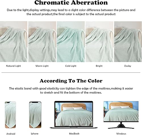 Miniatura 6 de Newcosplay - Manta ligera y súper suave de franela polar sedosa de alta calidad con diseño de hojas para usarse en todas las estaciones