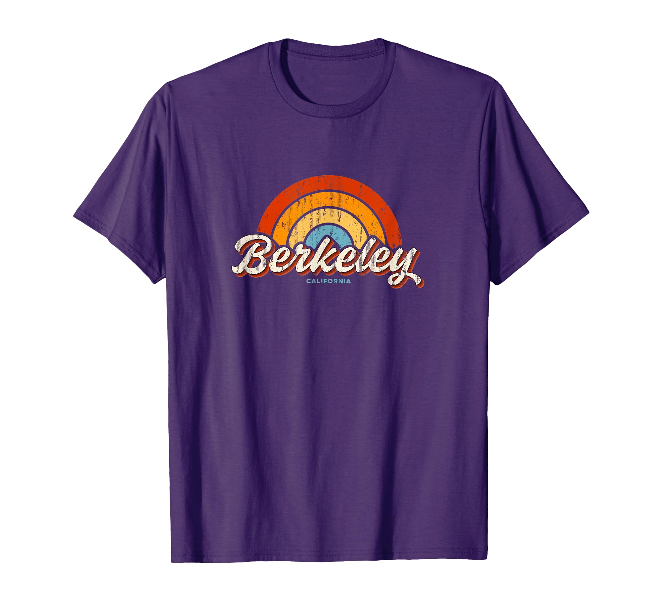 Berkeley California CA Vintage Rainbow Retro 70s T-Shirt