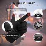 Unigear Lightweight Running Gloves, Touch Screen Anti-Slip Warm Gloves Liners for Cycling Biking Sporting Driving for Men Women