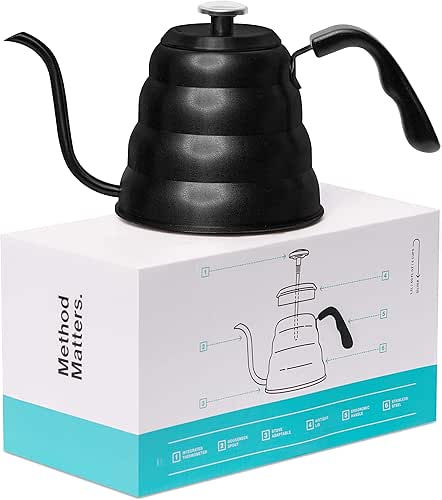 Barista Warrior Gooseneck Kettle for Pour Over Coffee and Tea