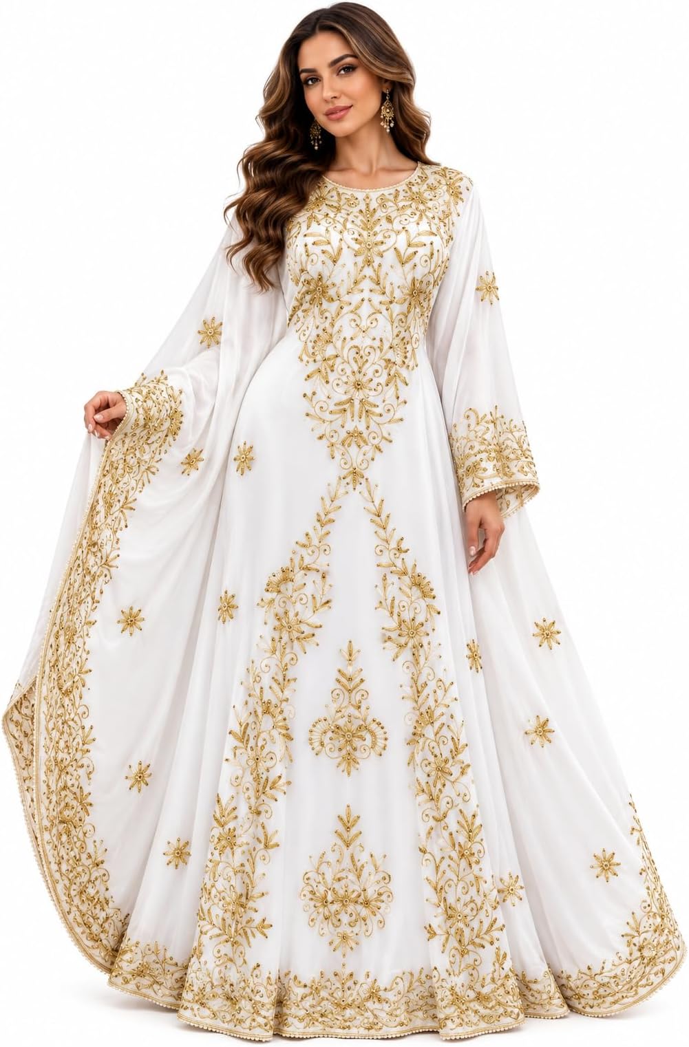 Kaftans for Women New Moroccan Dubai Kaftans Farasha Abaya Dress Very Fancy Long Gown Caftan