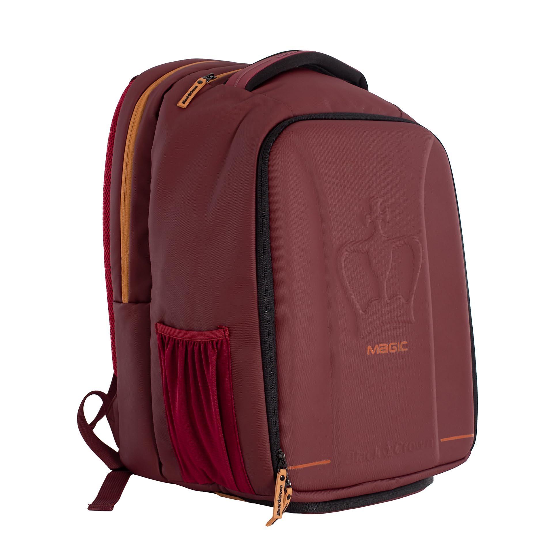 Black Crown Mochila Magic – Diseño Sofisticado en Burdeos y Negro – Fabricada con Materiales Premium (30% EVA, 70% PVC), Compartimento para Palas, Bolsillo Ventilado para Zapatillas y Transporte Cómod