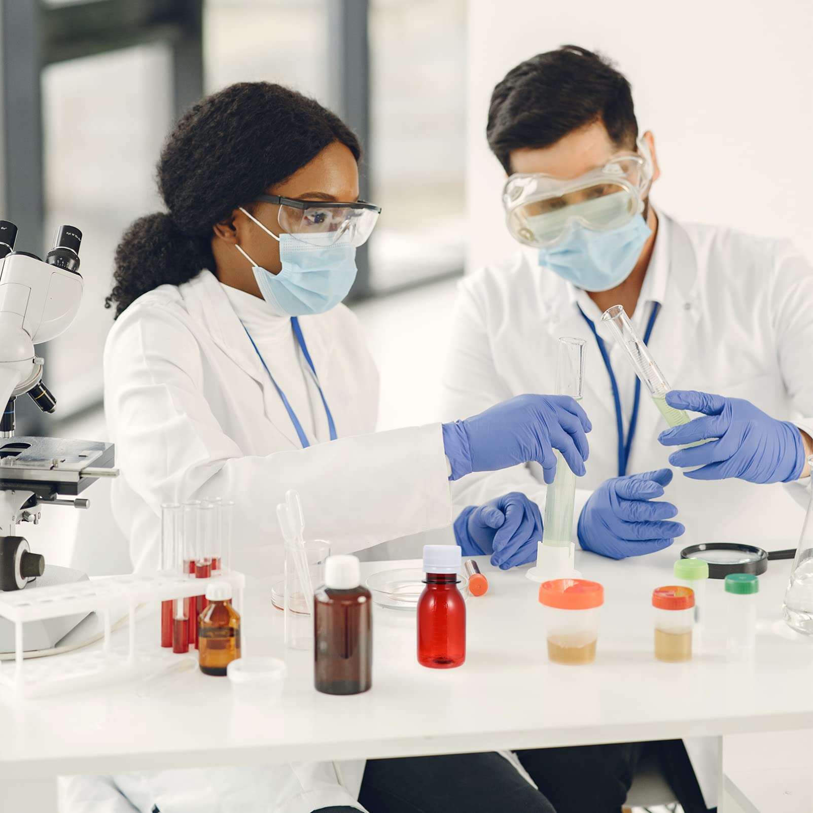 KICHOUSE 20pcs Transparent Reagent Bottle Reagent Bottle with Screw Cap The Pet Graduated Reagent Bottle White Plastic Leak Proof Bottle