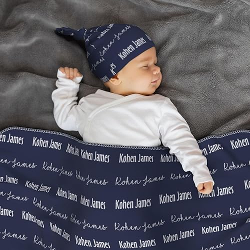 Miniatura 6 de Manta de bebé personalizada para niños y niñas, manta con nombre personalizada para recién nacidos