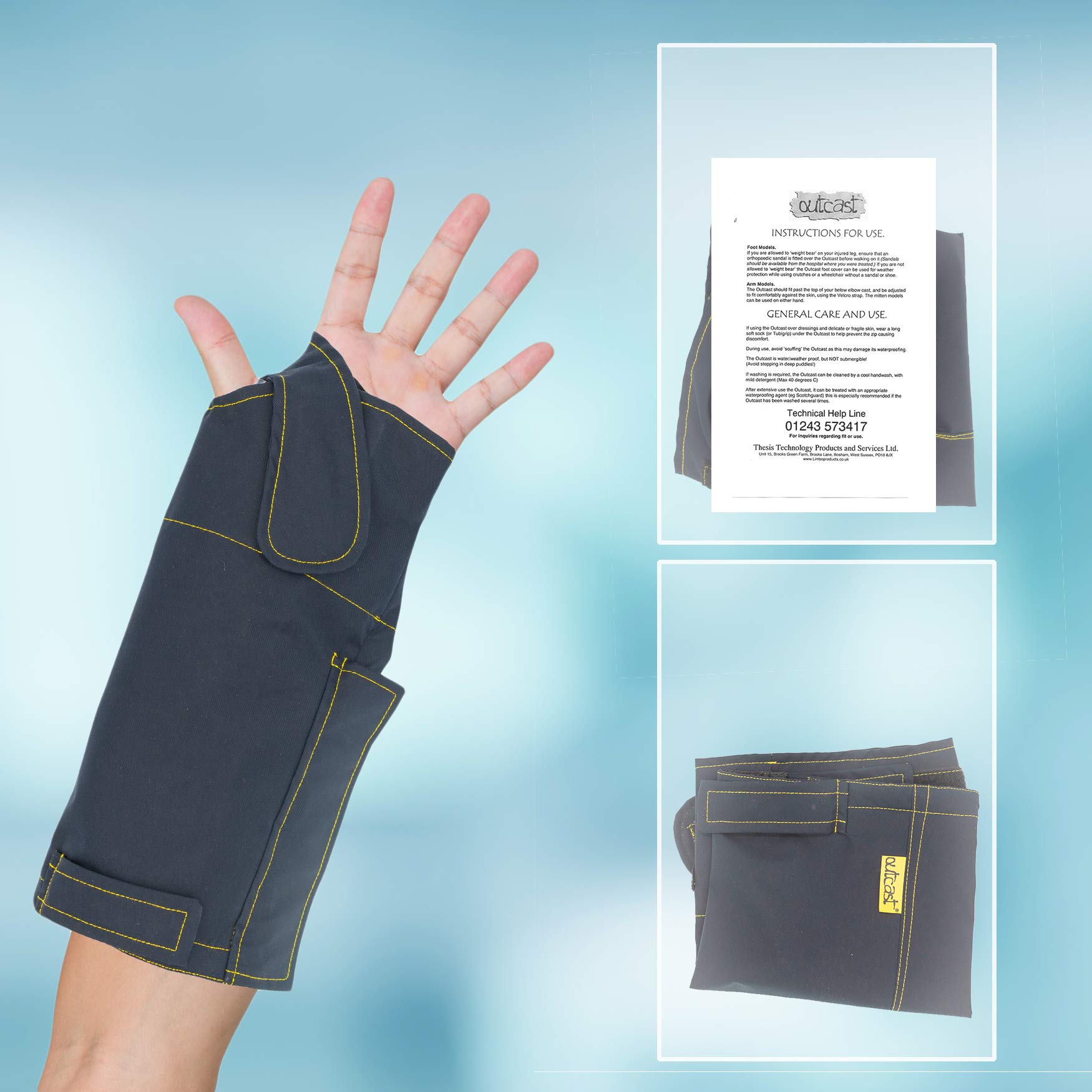 Able2 - LIW200 - Housse de Protection Outcast Adulte Poignet Gauche - Taille S
