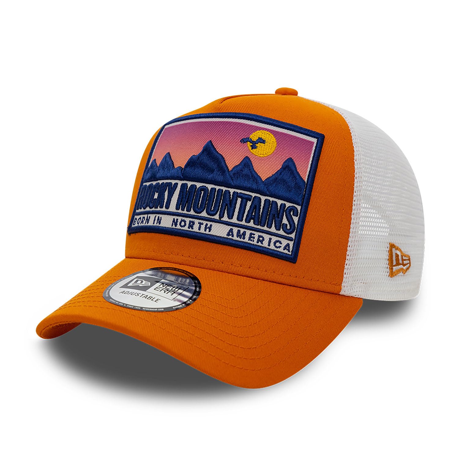 New Era Adult's 9Forty Trucker Branded Baseball Cap Hat Rust Copper