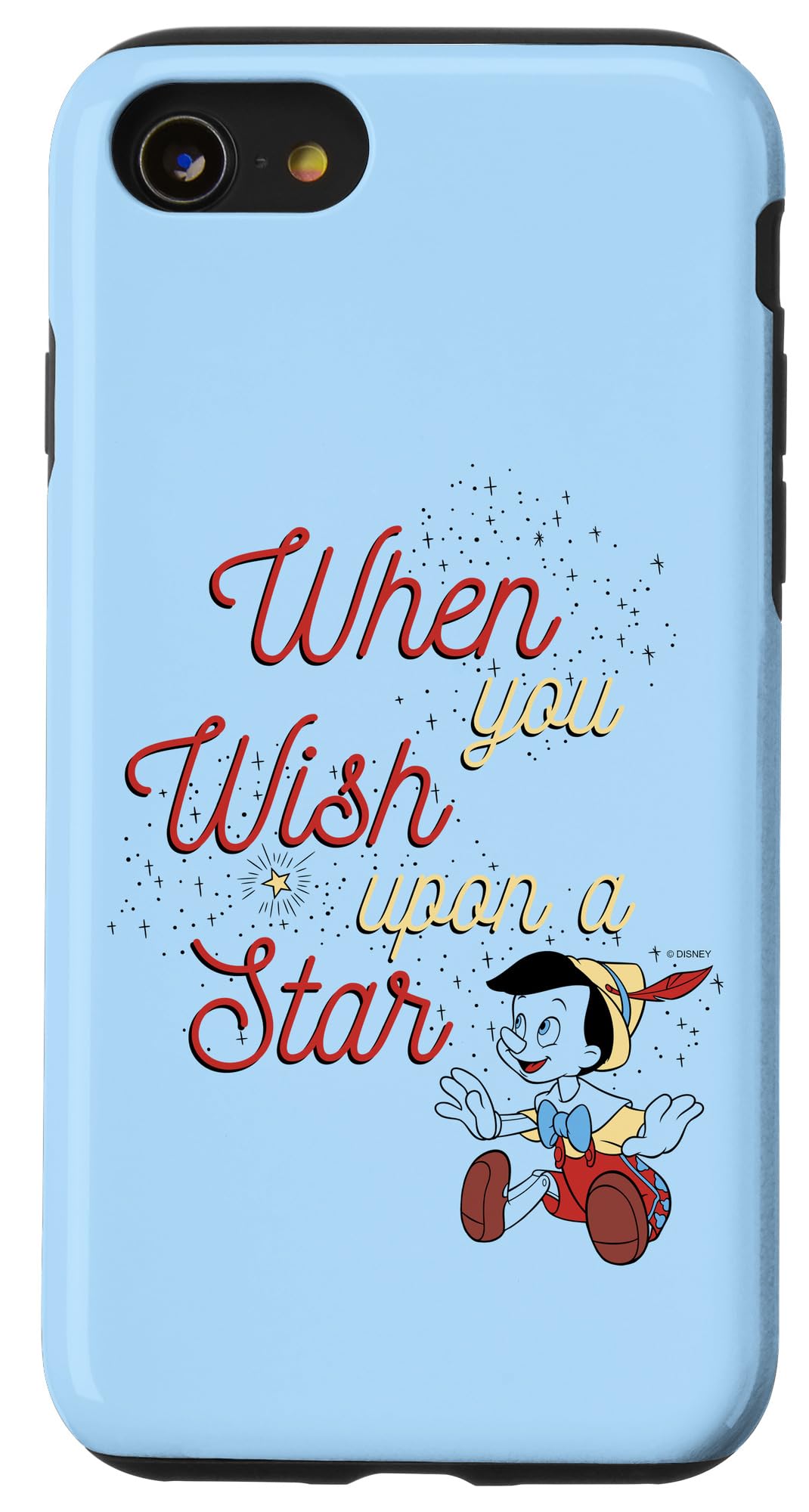 Coque Disney Pinocchio iPhone SE When You Wish Upon A Star - 4