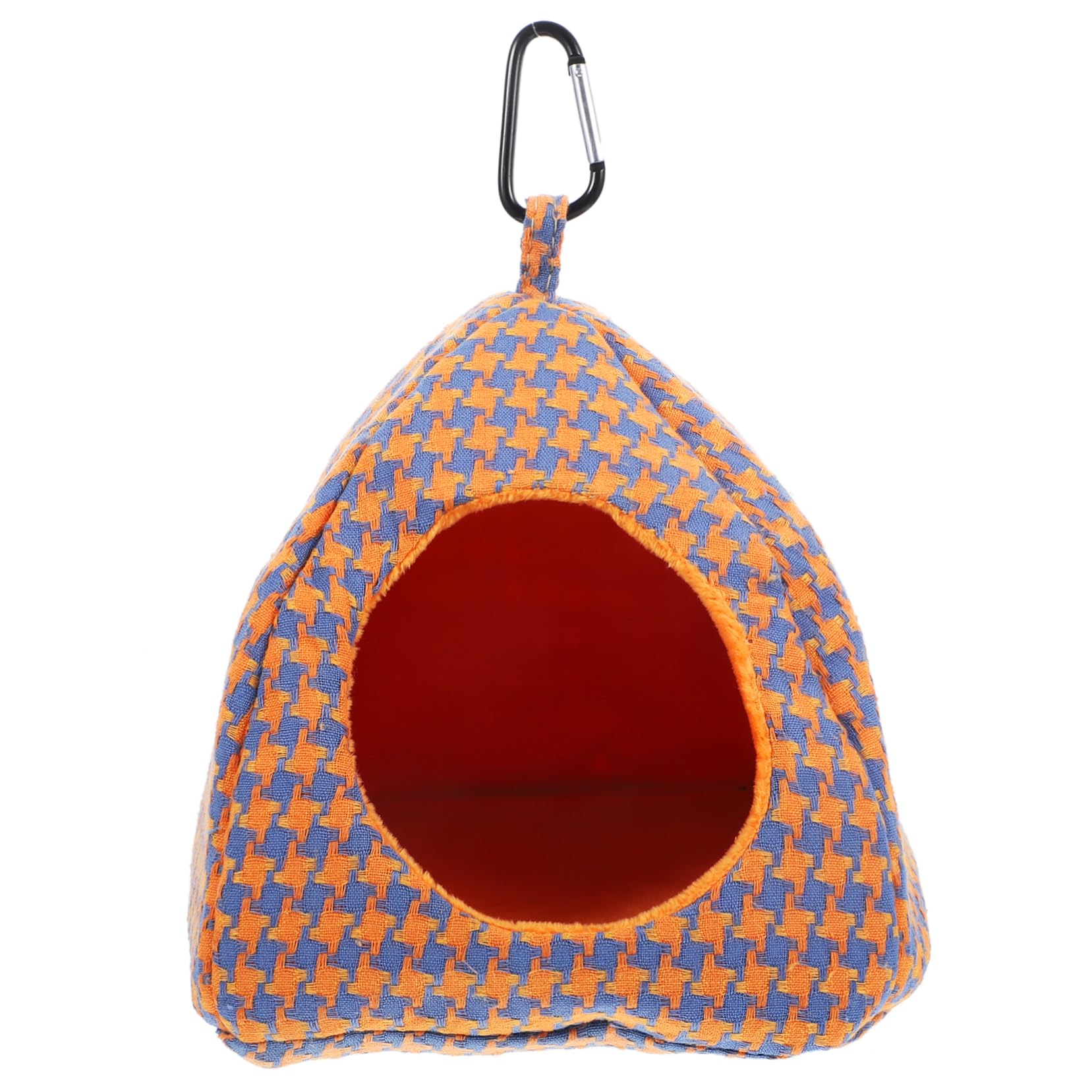 BESPORTBLE 2pezzi Nido Sospeso per Pappagalli e Parrocchetti Culla per Uccelli Traspirante Letto per Piccoli Animali Facile da Pulire Accessori per Voliera Arancione