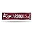 NFL Arizona Cardinals Home Dcor Metal Street Sign (4 x 15) - Great for Home, Office, Bedroom, & Man Cave - Made by Rico Industries