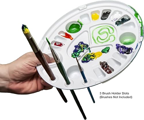 Miniatura 3 de rPALETTE by Green Ellipse - Paquete de 3  Respetuoso con el medio ambiente hecho de plástico reciclado  Paleta de pintura  Paleta de arte con