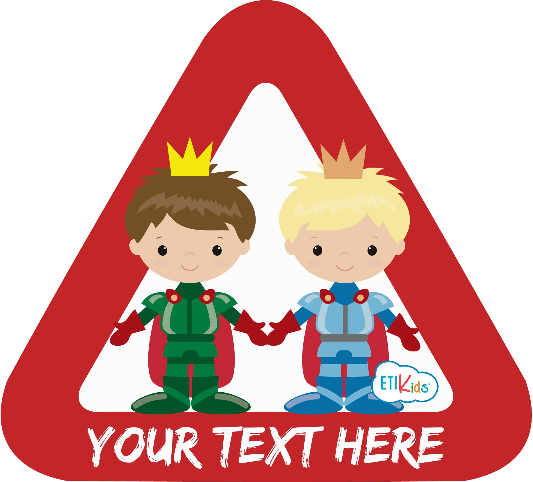 Haberdashery Online Custom Baby on board sticker for the car. Adhesive vinyl also for motorcycles. 15 x 13'7 cm. (22. Princes)