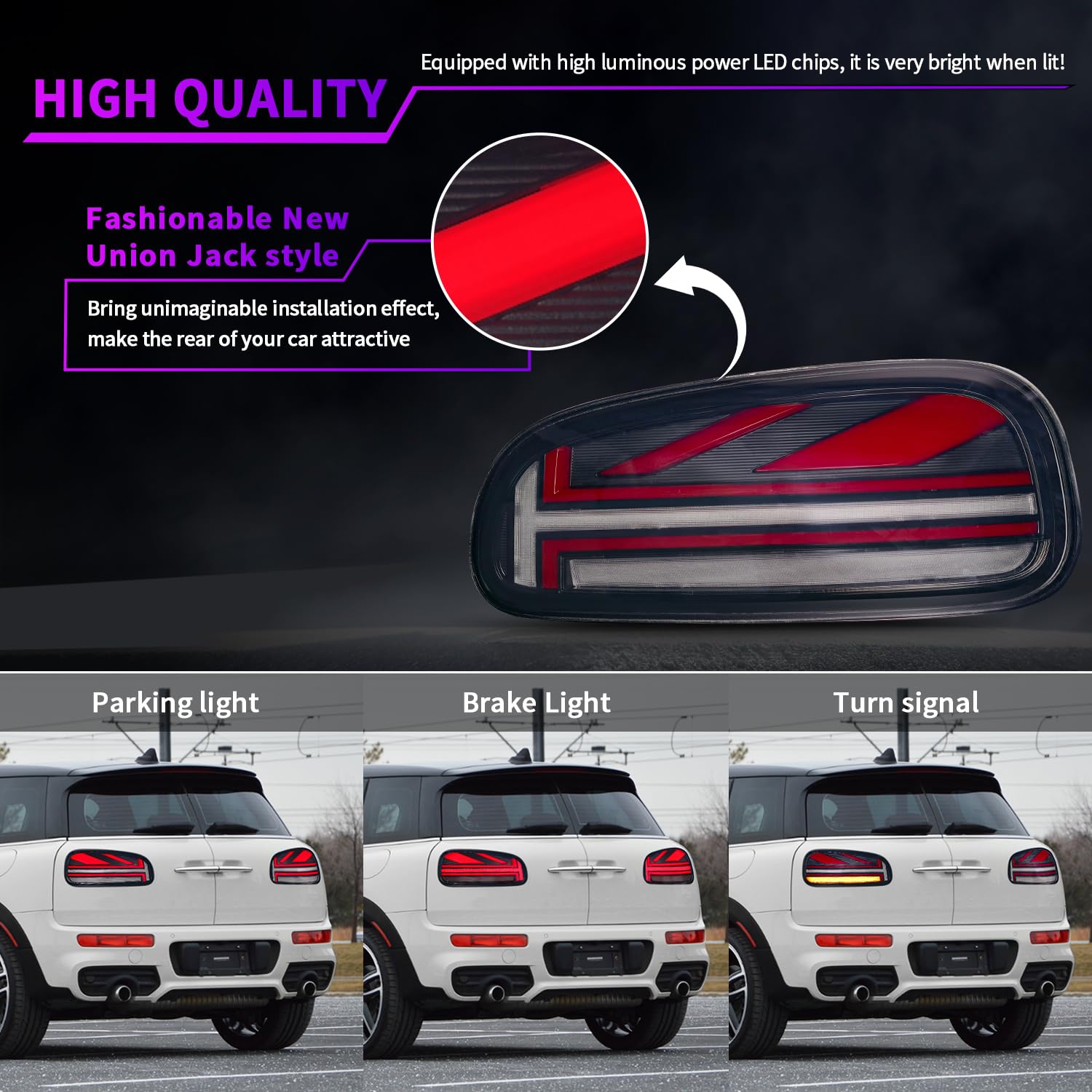 Amazon | LONGDING LEDテールライト 2015-2023 JCW MINI F54 Cooper S