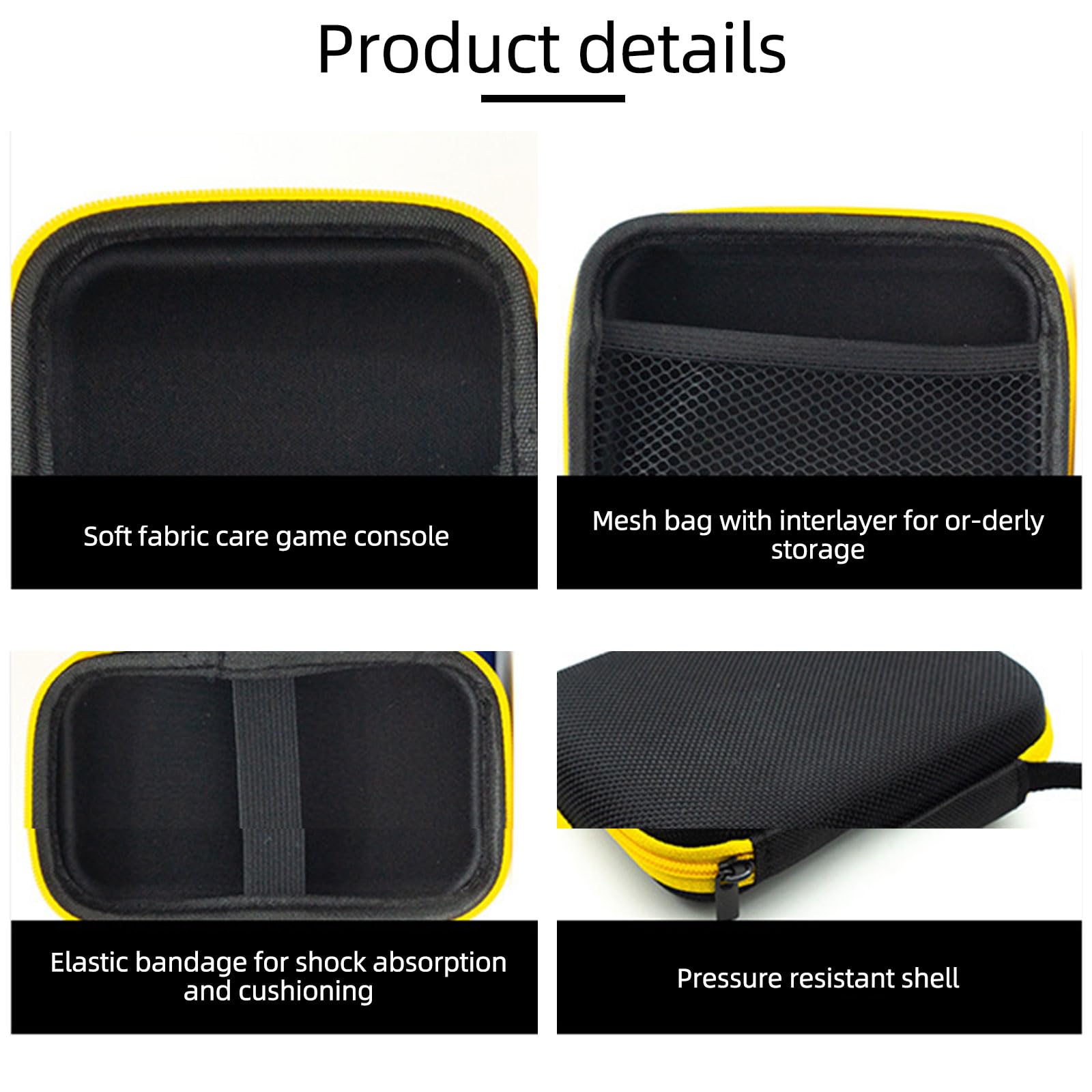 Étui De Transport Rigide QLoztyse Pour Console RG353V / RG353VS / RG405V - Coque De Protection PU Avec Compartiments Pour Cartes Et Câbles