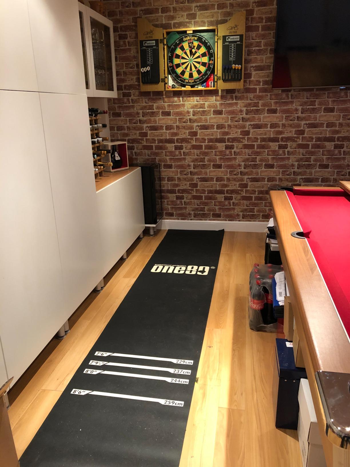 ONE80 Professional Rubber Dart Mat Darts Standard Duty Pub Club 3