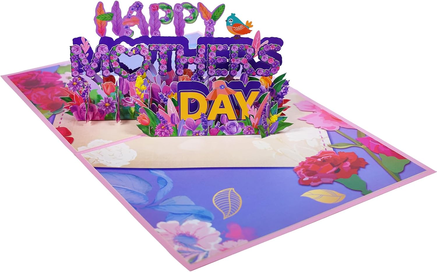 Mother's Day Pop Up Card, 3D Pop Up Greeting Cards,Mother's Day Card with Envelopes, Pop Up Cards for Mom