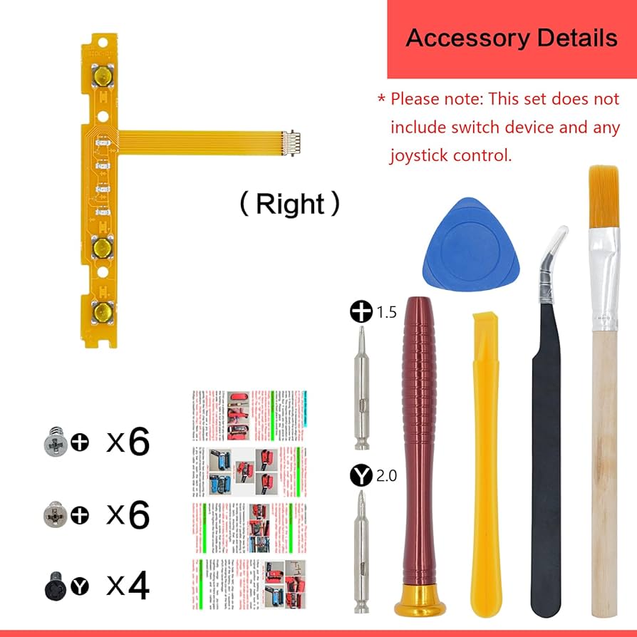 Nintendo Switch Switch right Amazon.com: SmaFsan SL SR Right Button Key Flex Cable