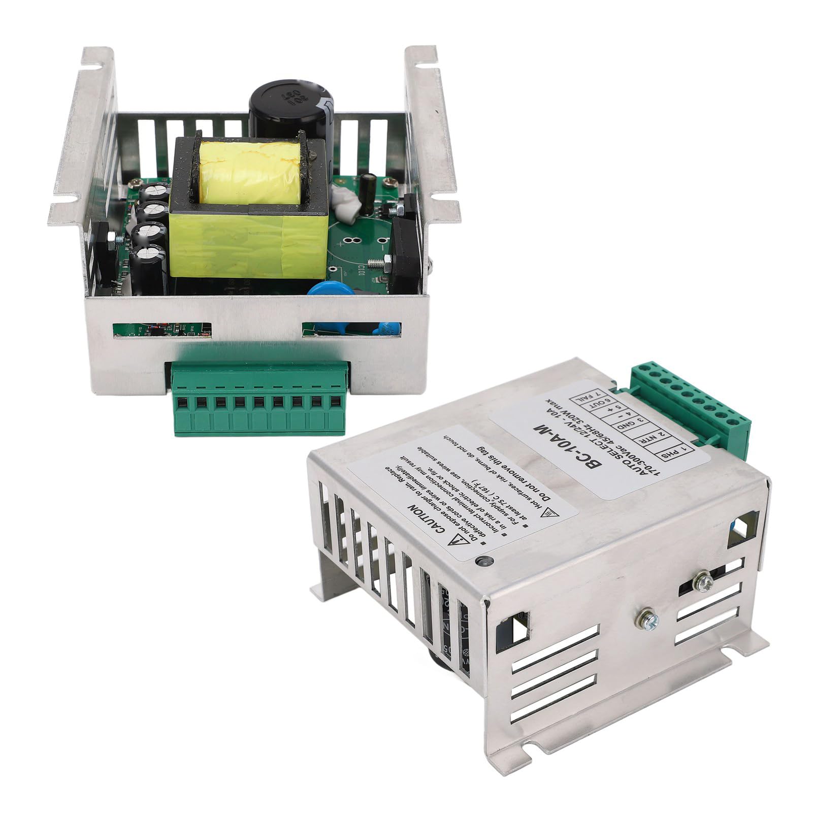 Hyuduo Ładowarka Pływakowa Akumulatora Kwasowego Tryb Przełączania Typu Flyback ze Stali Nierdzewnej 12 V 24 V 10 A 170 do 300 AC Wejście Multi Protection dla ładowania Akumulatora Generatora Diesla