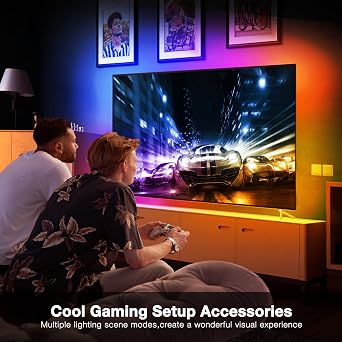 DAYBETTER Smart WiFi Led Lights, Tuya App Controlled, Work with Alexa and Google Assistant, Timer Schedule, RGB Strip Color Changing Decor for Bedroom Party Kitchen, 50ft