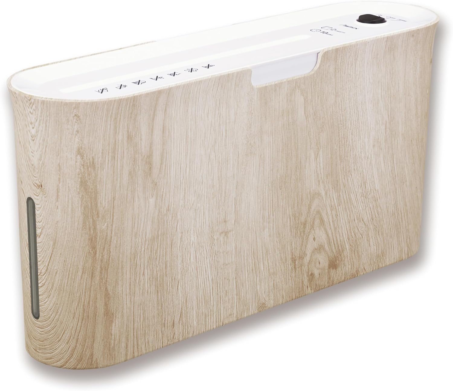 Asmix B07WD Paper Shredder for Home use Office, White Compact Design, 2 Sheet Micro Cut Paper, 10 Mins Running Time 14.7" × 7.2" × 3.7"