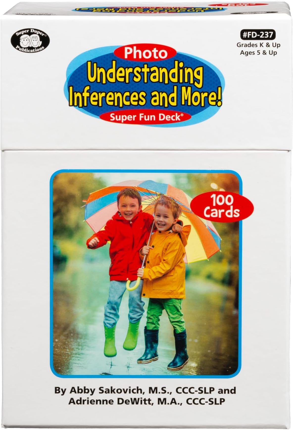 Photo Understanding Inferences and More! Super Fun Deck | Critical Thinking Flash Cards | Great for Autistic Children | Ask Literal, Inferential, or Expansion Questions
