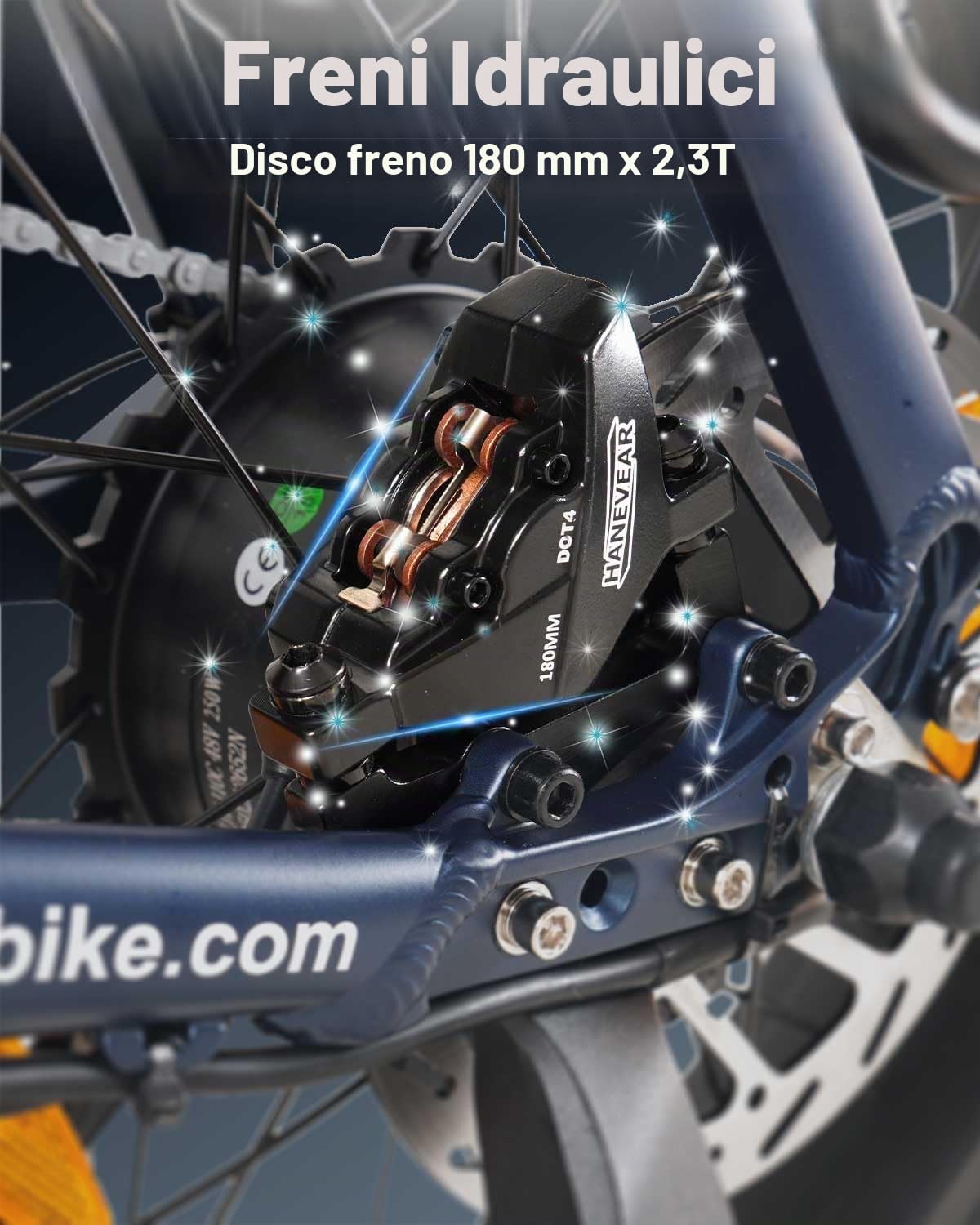 HANEVEAR Bicicletta Elettrica 20'' Bici Elettrica Pieghevole Batteria al Litio 24Ah/48V | 140 km, Motore Posteriore 250W, Freno Idraulico, E Bike Trekking/Città Bici Elettrica per Uomo Donna