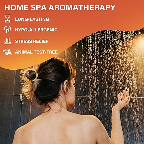 Miniatura 3 de Vaporizadores de ducha de aromaterapia, regalos de cumpleaños para mujeres, paquete variado de 6 bombas de ducha con aceites esenciales naturales,