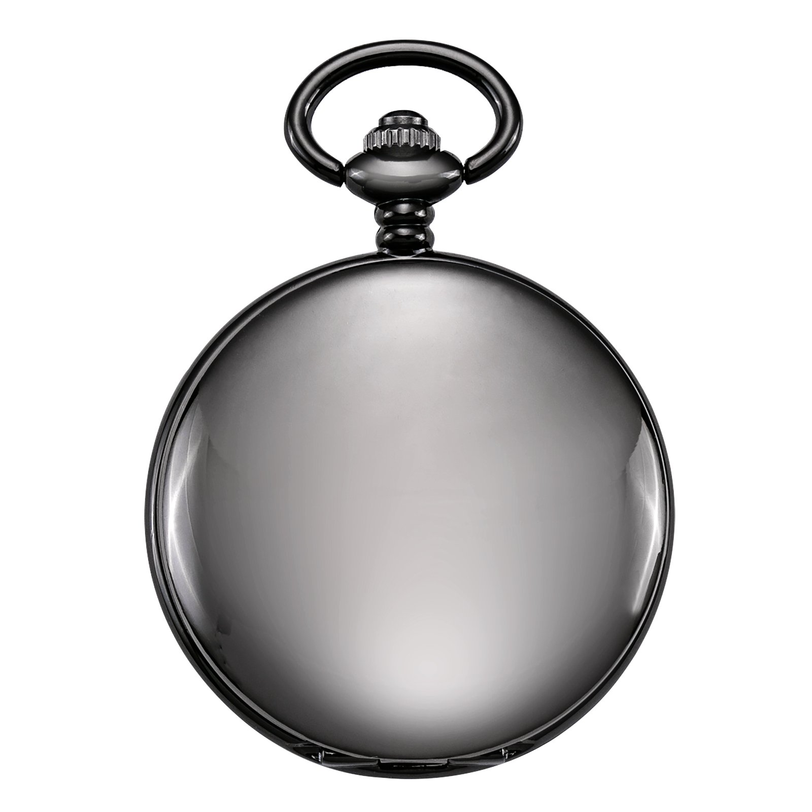 Treeweto - Reloj de bolsillo antiguo de esqueleto mecánico y figura de dragón con cadena