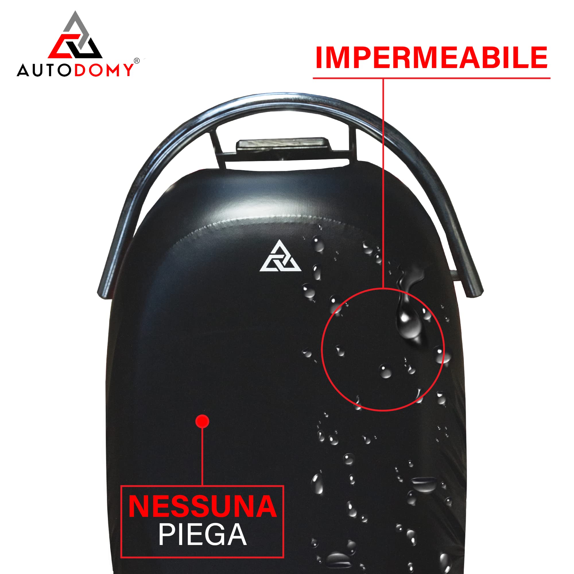 Autodomy Coprisella Moto Taglia XL per Selle da 90 a 110 cm | Coprisedile Moto Antiscivolo e Antigraffio | Coprisella Scooter Impermeabile e Universale | Protezione Pioggia e UV Cuscino Scooter