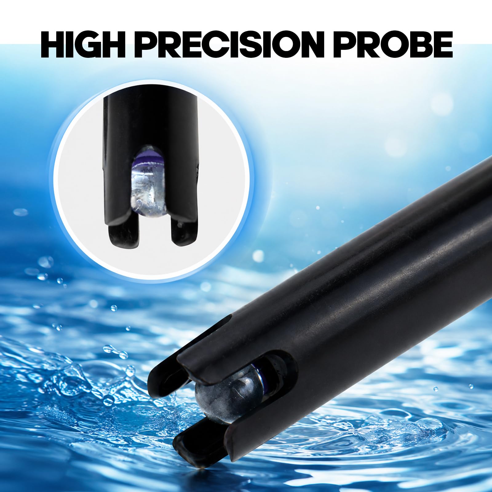 Lungo Corpo pH Elettrodo con BNC Socket Sonda 300cm Cavo 0-14pH per pH Metro, pH Controllore pH Dispositivo Economico Sensore