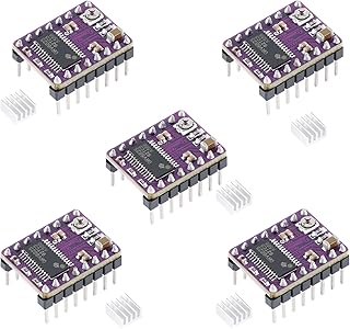 EC Buying DRV8825 Stepper Driver, DRV8825 Stepper Motor Driver Module for 3D Printer Stepper Driver 4-Layer PCB Board, Send Heat Sink(5PCS)