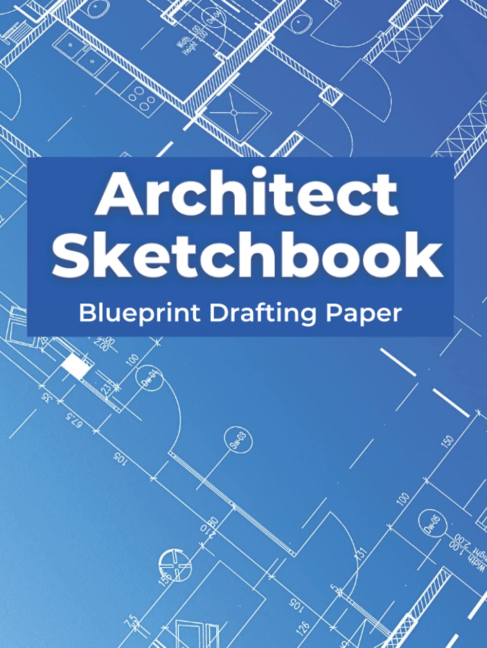 Architect Sketchbook: Blueprint Drafting Paper | Construction Drawing and Planning Book | Grid Paper Notebook 8.5 x 11: Architecture Grid Paper - 5x5 Quad Ruled
