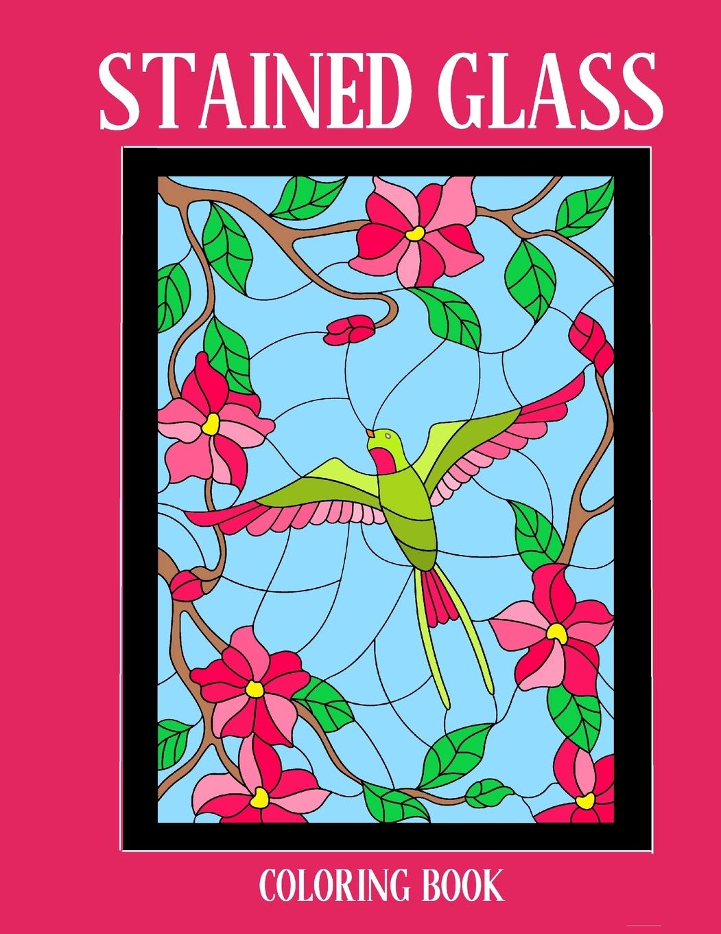 Buy Stained Glass Coloring Book Stress Relieving Designs for Kids and