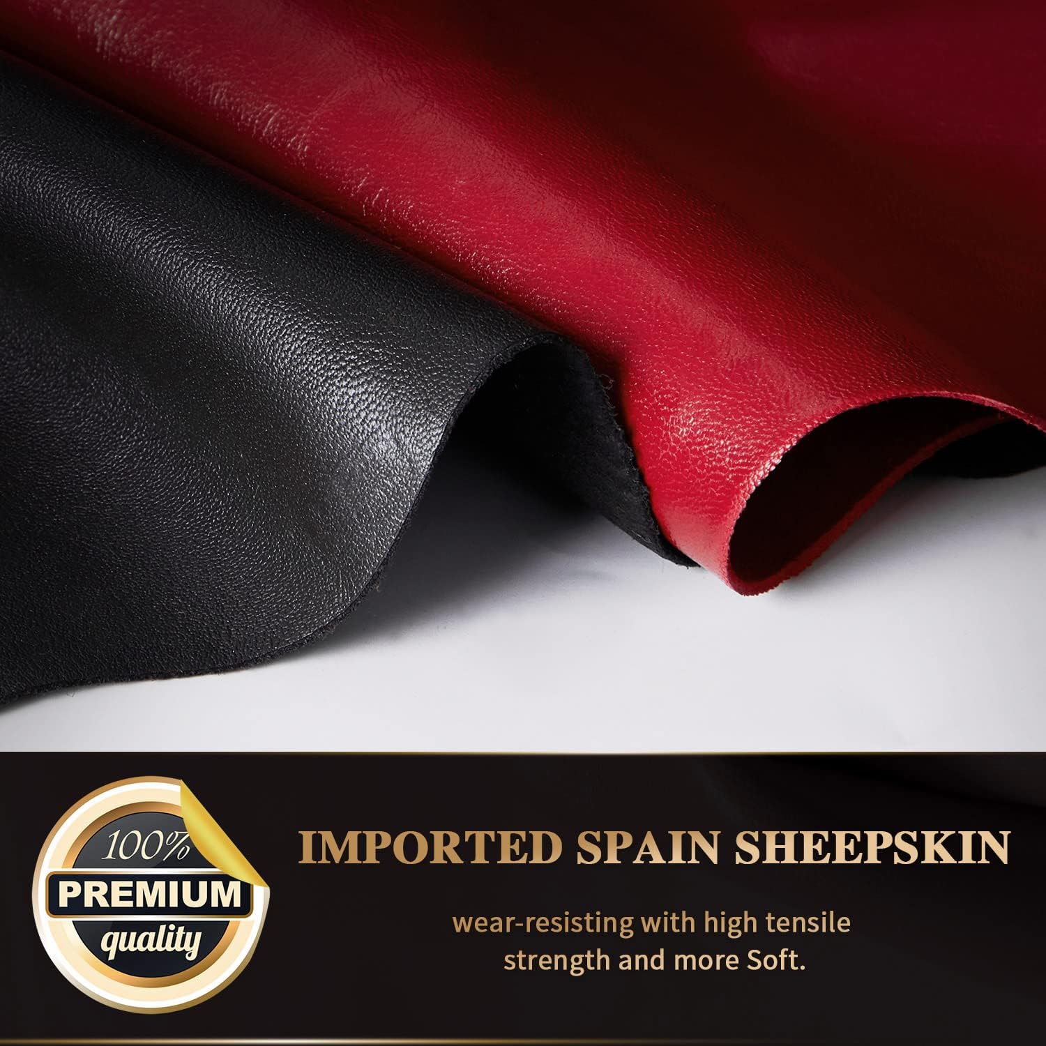 GSG Women Fingerless Leather Gloves - Driving Motorcycle Biker Gloves - Unlined Half Finger - Image 6