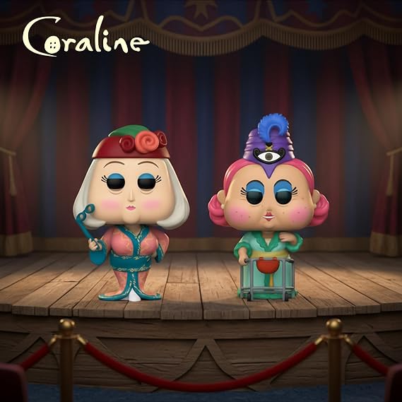 Funko Pop Movies: Coraline 15th Anniversary - Spink & Miss Forcible 2-Pack - Collectable Vinyl Figure - Gift Idea - Official Merchandise - Toys for Kids & Adults - Cartoon/Animation Fans