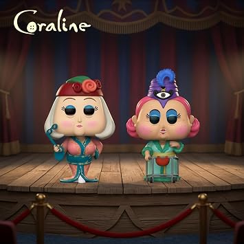 Funko Pop Movies: Coraline 15th Anniversary - Spink & Miss Forcible 2-Pack - Collectable Vinyl Figure - Gift Idea - Official Merchandise - Toys for Kids & Adults - Cartoon/Animation Fans