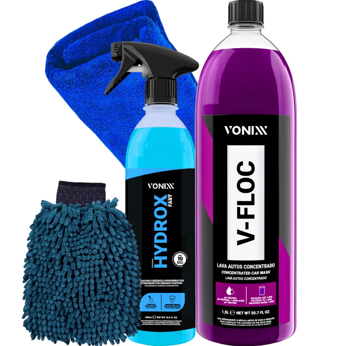 Kit Hydrox Fast Vonixx Coating Cerâmico Hidro Repelente Selante