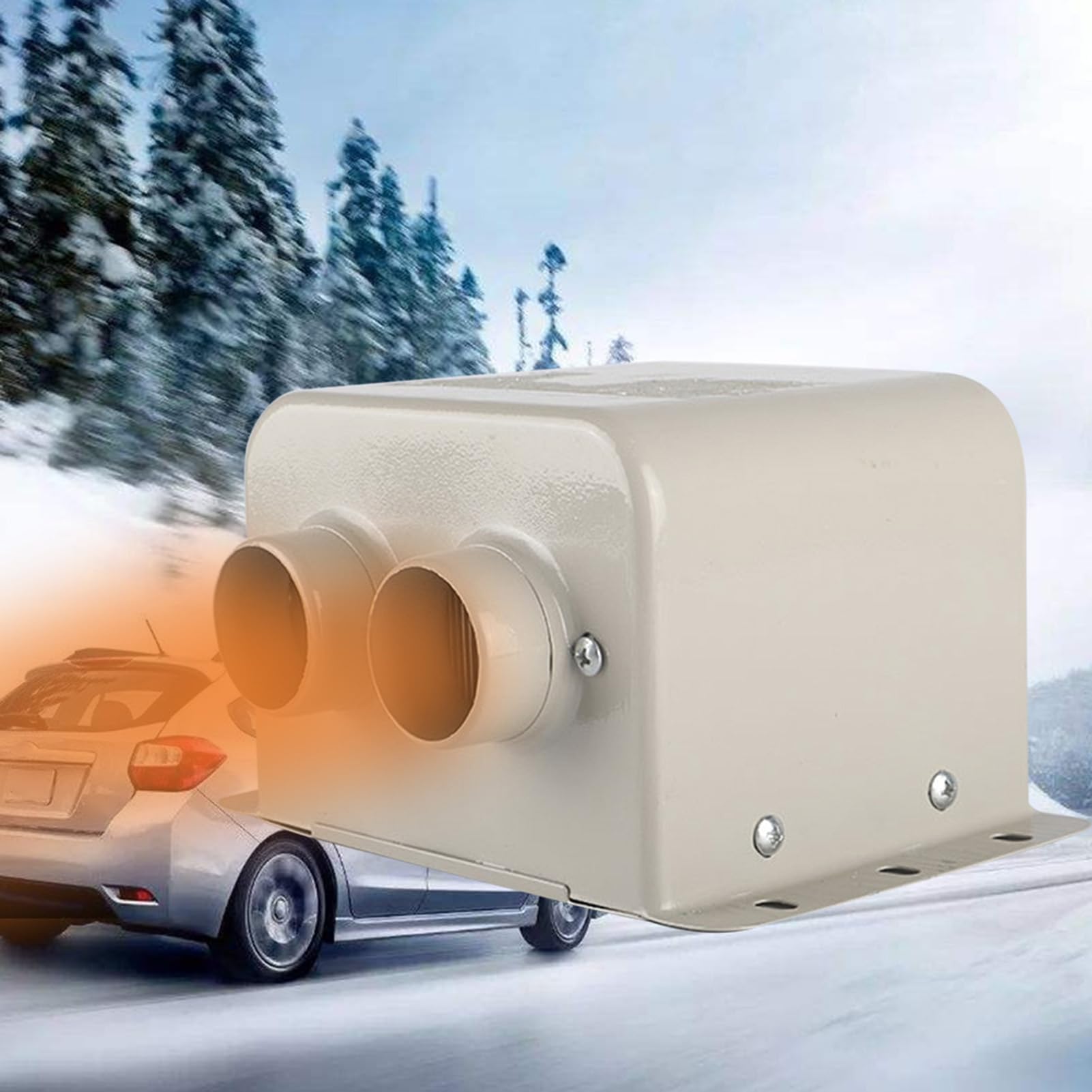 Elektrischer Autoheizlüfter – Heizlüfter aus rostfreiem Kupfer mit 800 W | Luftauslass, automatischer Enteiser, Windschutzscheibe mit schneller Entnebelung, Heizung von Veh