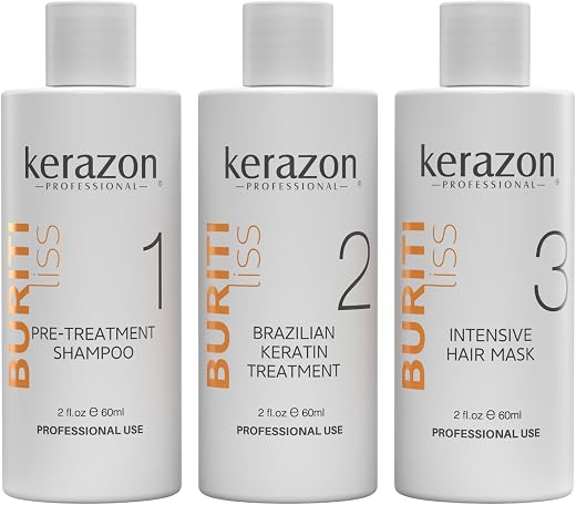 Brazilian Keratin Treatment Complex Blowout KERAZON kit 2oz/60ml – Tratamiento de Keratina Queratina Brasileña para Alisar Importada