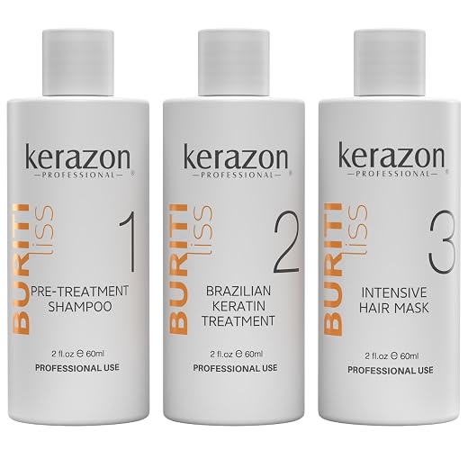 Brazilian Keratin Treatment Complex Blowout KERAZON kit 2oz/60ml - Tratamiento de Keratina Queratina Brasileña para Alisar Importada