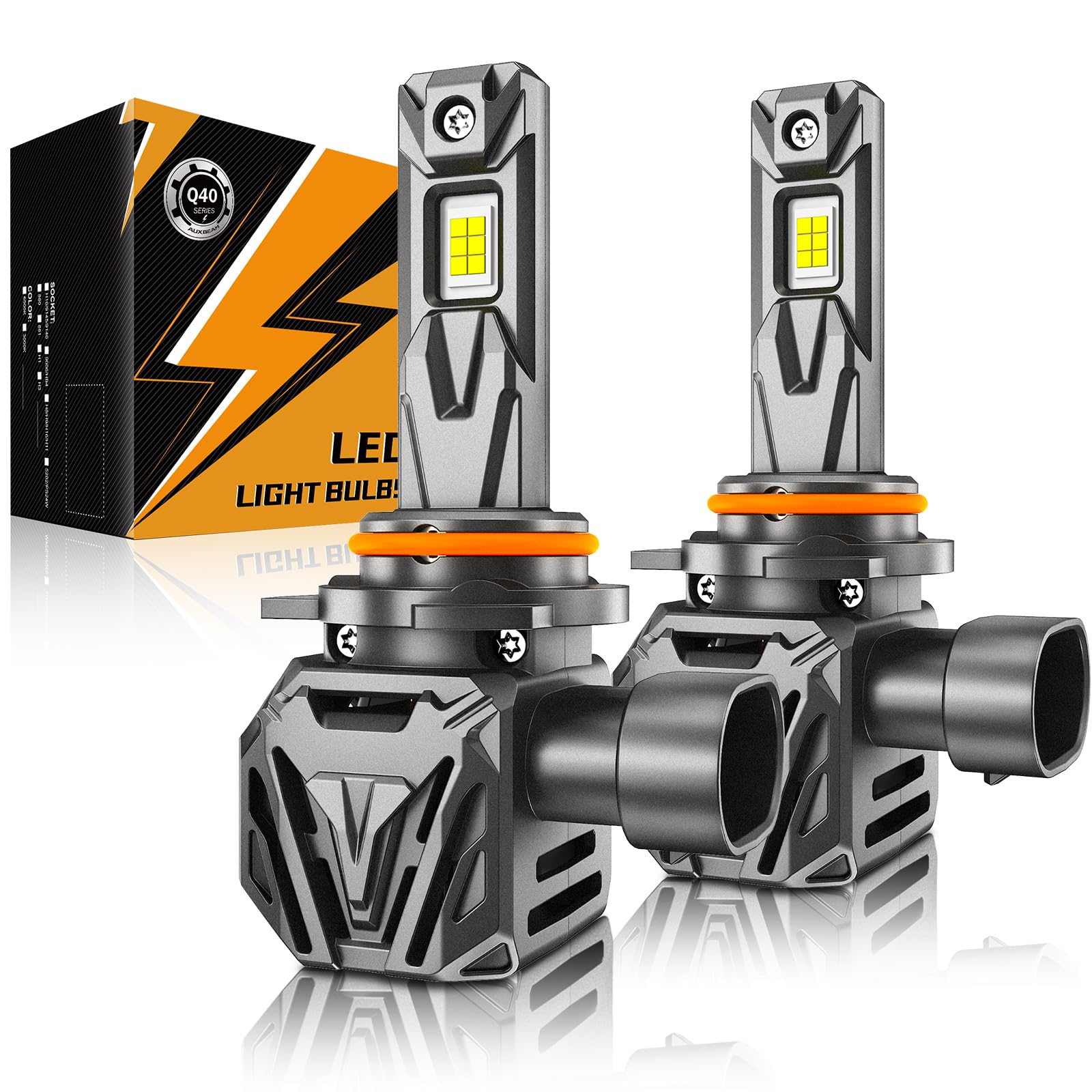 Auxbeam 2026 9012 HIR2 Fog Lights White Powersport Lights Offroad 30000LM