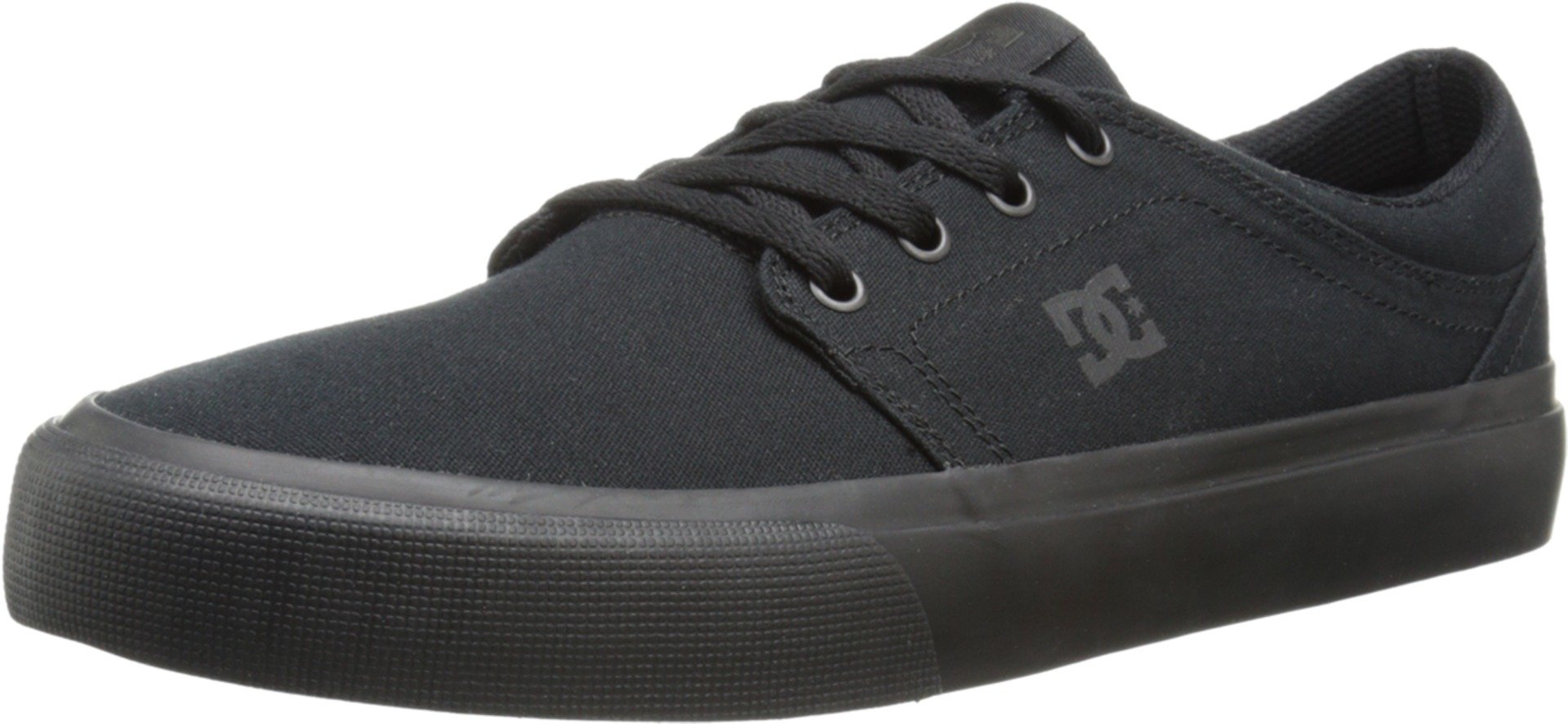 DC womens Trase Tx Skate Shoe, Black/Black/Bla, 11.5 US