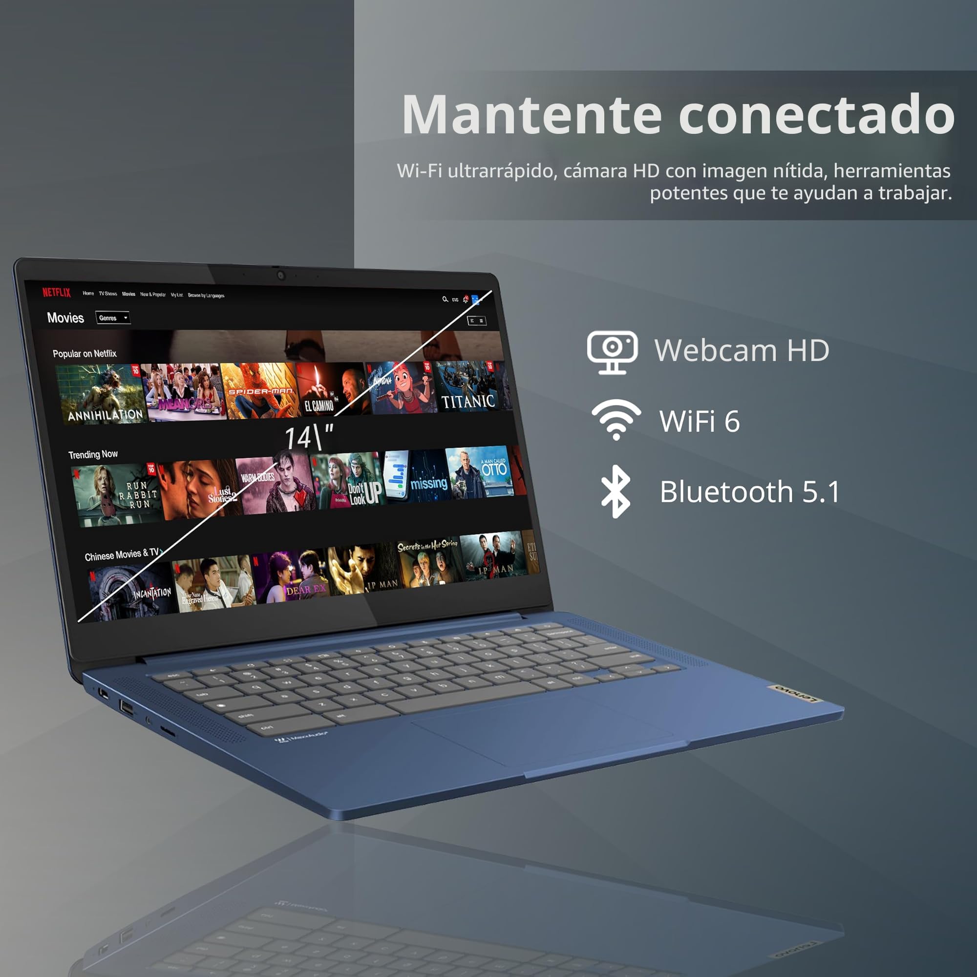Amazon.com: Lenovo IdeaPad Slim 3 Chromebook, portátil con